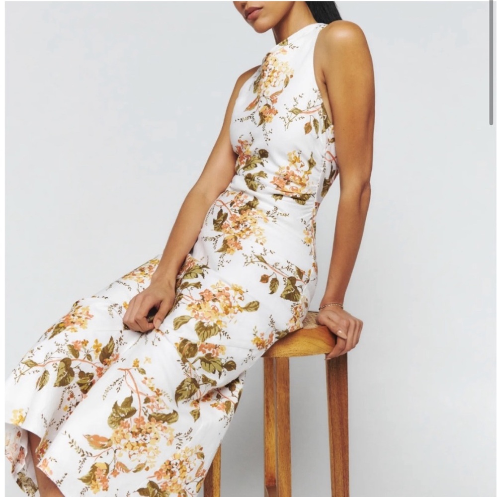 NWT NEW Reformation Casette Linen Dress - Bella